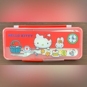 Collectible 1976 Hello Kitty utensils with case